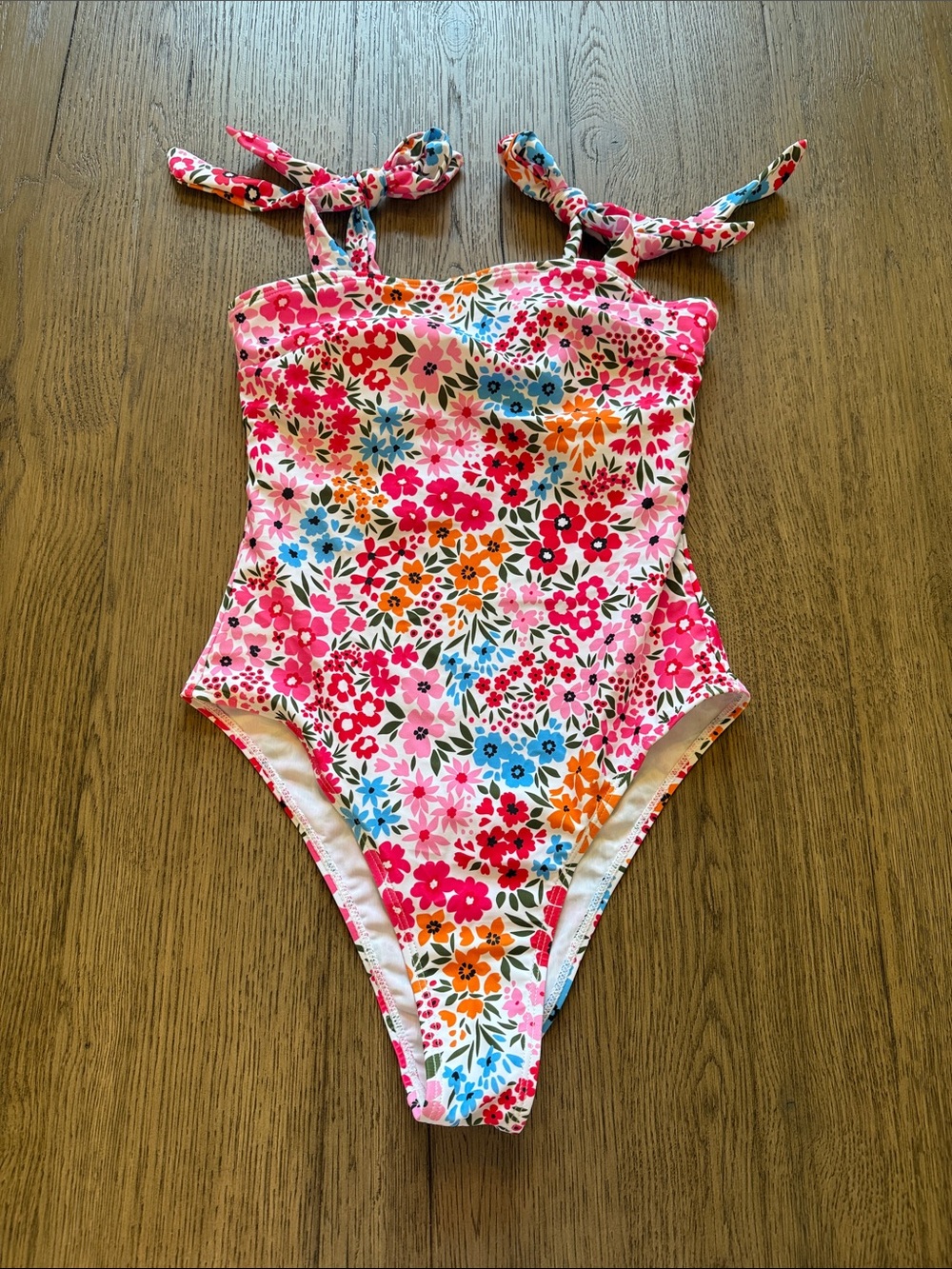 Floral One-Piece Swimsuit - size small